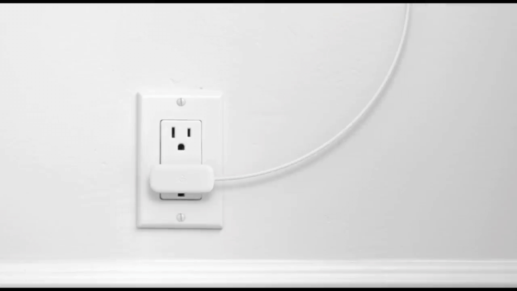 Insert the adapter into wall outlet.
