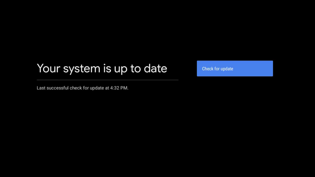 Your system is up to date