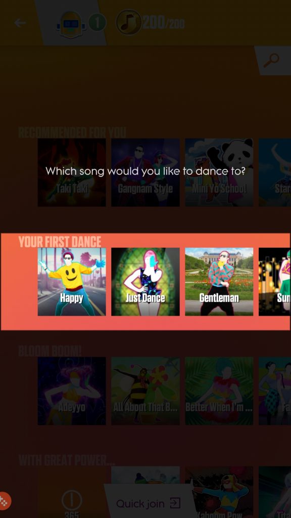 Select a song