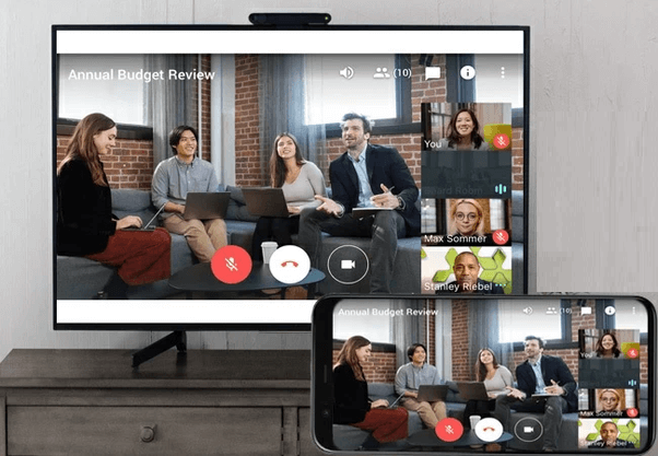 Google Meet on Google TV