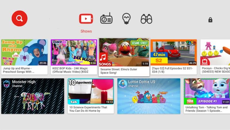 Watch YouTube Kids on Google TV