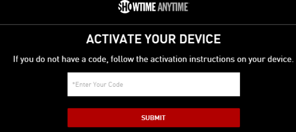 Activate Showtime Anytime on Google TV