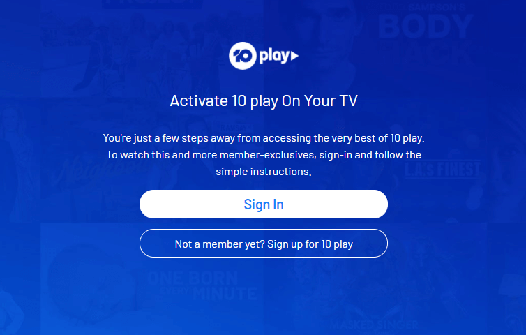 Activate 10 Play on Google TV