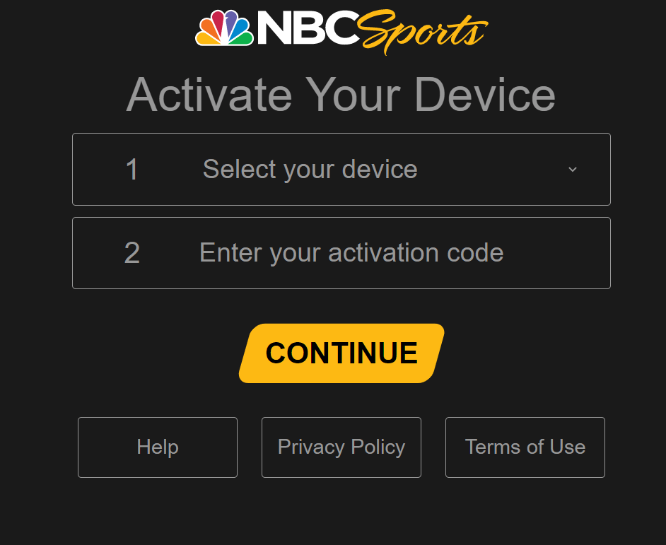 activate the NBC Sports app to watch it on Google TV