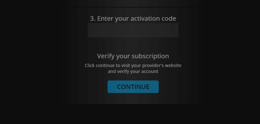 enter the activation code to activate A&E on Google TV