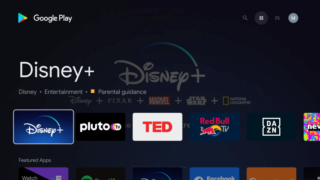 Play Store is one of the Google TV tips