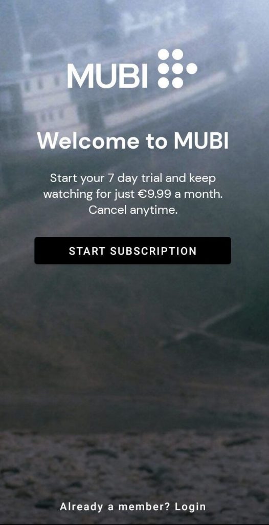 Sign in to MUBI