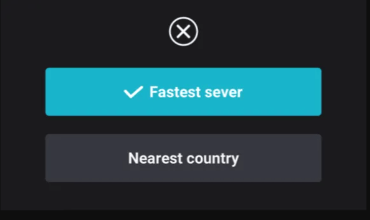 Select fastest server to connect