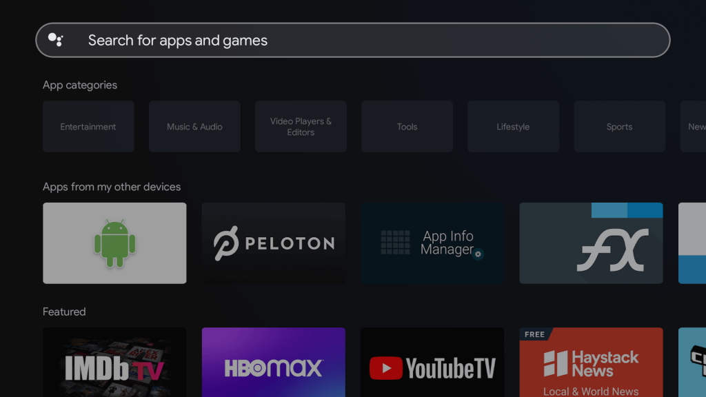 search for hulu app 