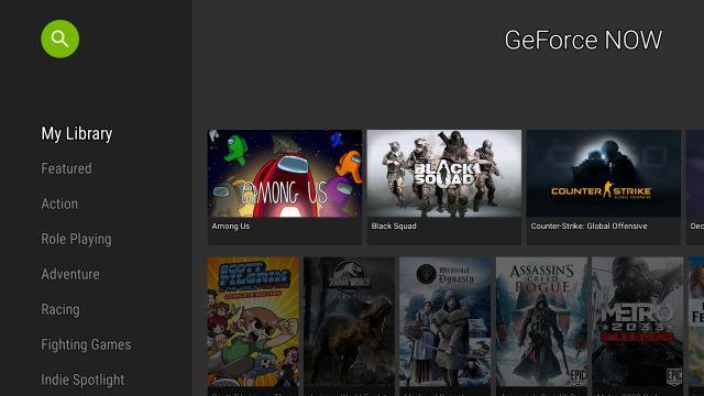 play the game from GeForce NOW on Google TV