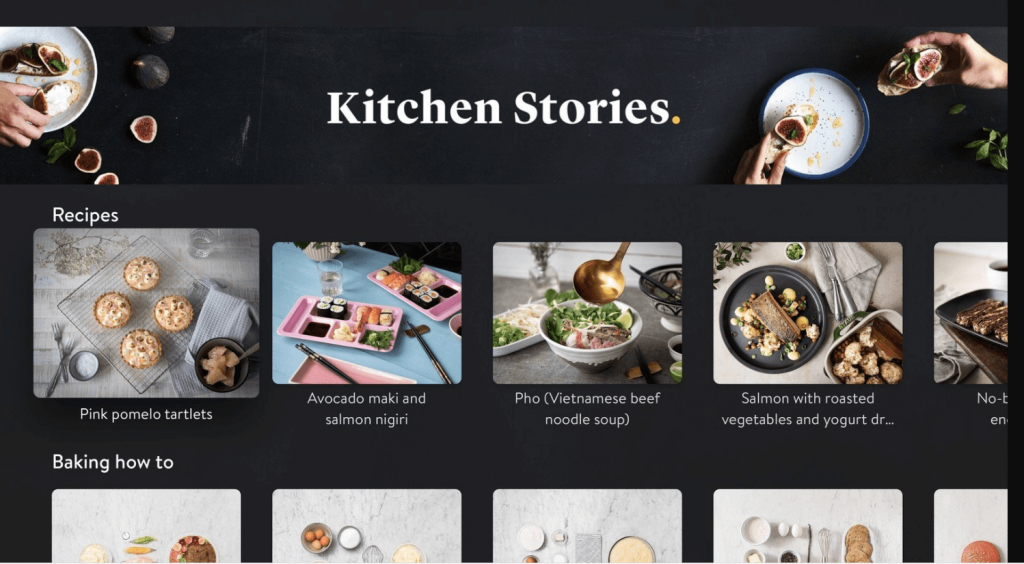 learn cooking from Kitchen Stories on Google TV