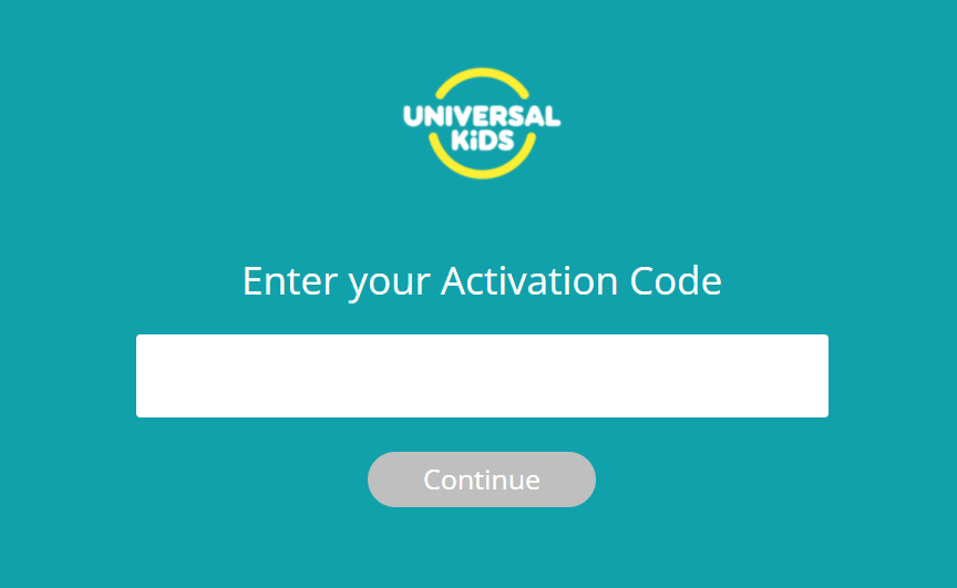 enter the activation code to activate Universal Kids on Google TV