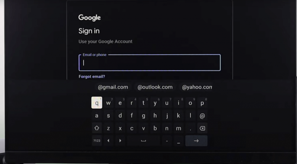 enter the new account name that you want to Change on Google TV