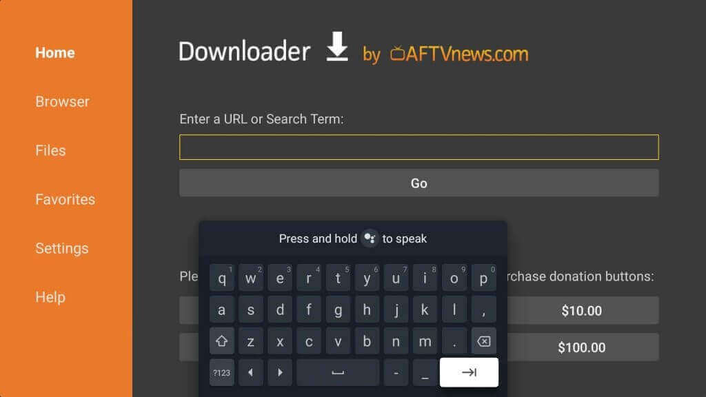 enter the download link to download Half Life on Google TV

