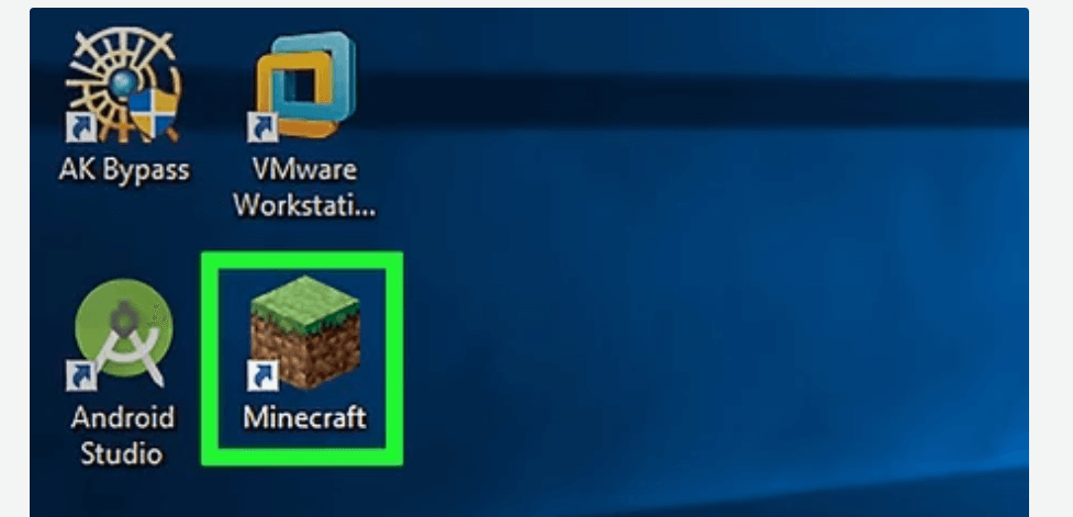 double click the Minecraft launcher to play Minecraft on Google TV 