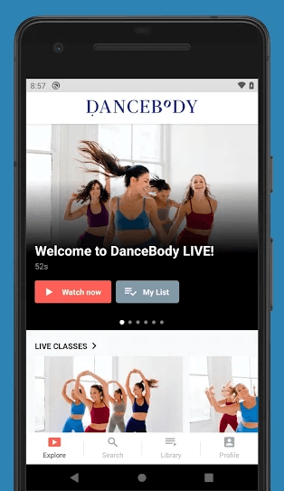 click the cast icon to watch dancebody on google tv