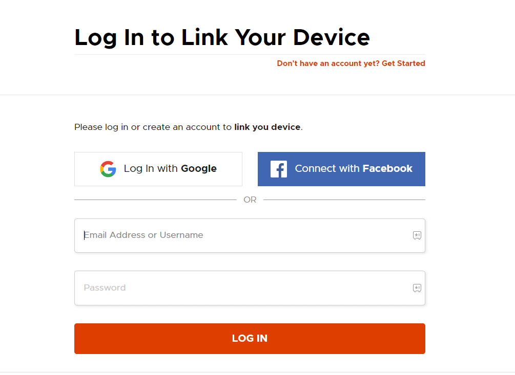 link you account to your device