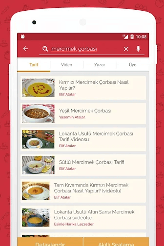 cast the app to your device to view the recipes 