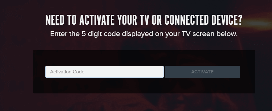 enter the activation code to activate fandangonow on google tv 