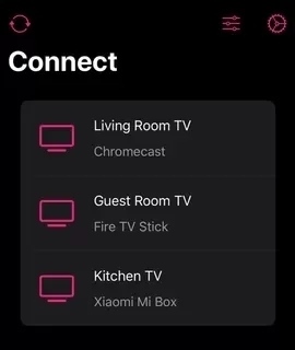 Choose Chromecast device name on TV