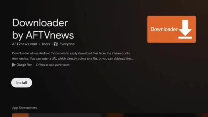 Choose Downloader on Google TV