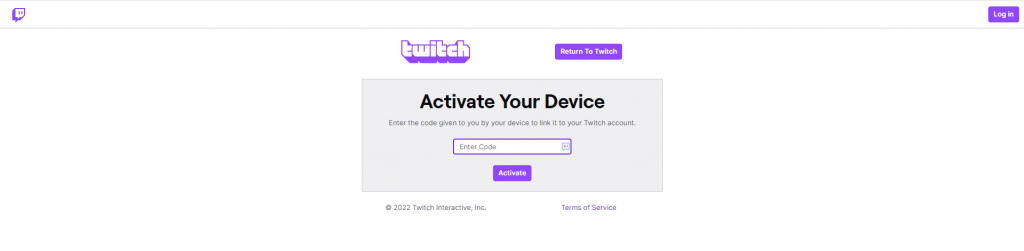 Activate Twitch on Google TV