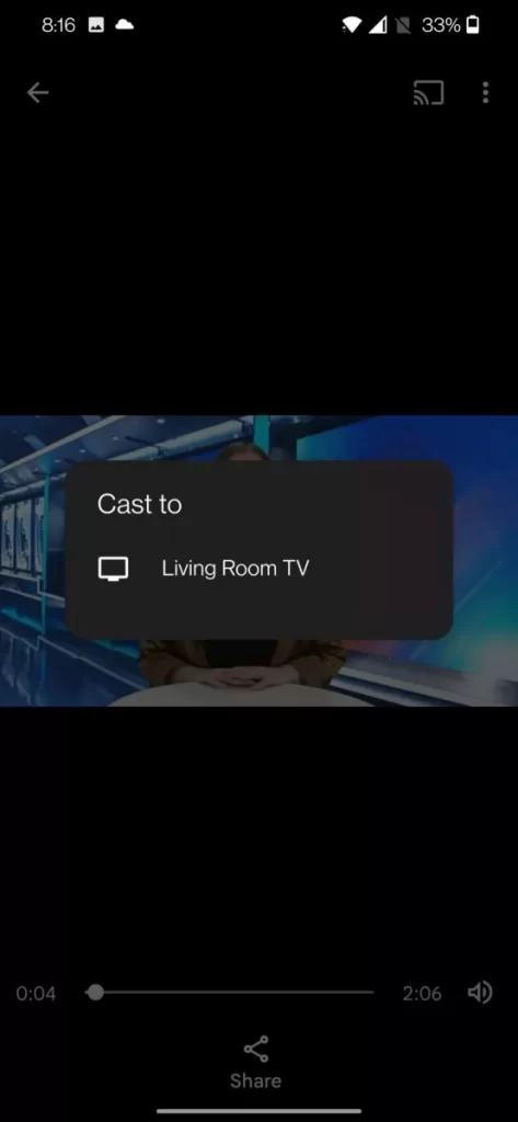 Cast Google Drive to Google TV